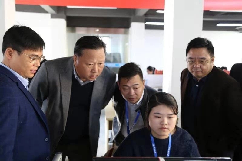 熱烈歡迎:九江副市長彭敏蒞臨九江網萌基地視察